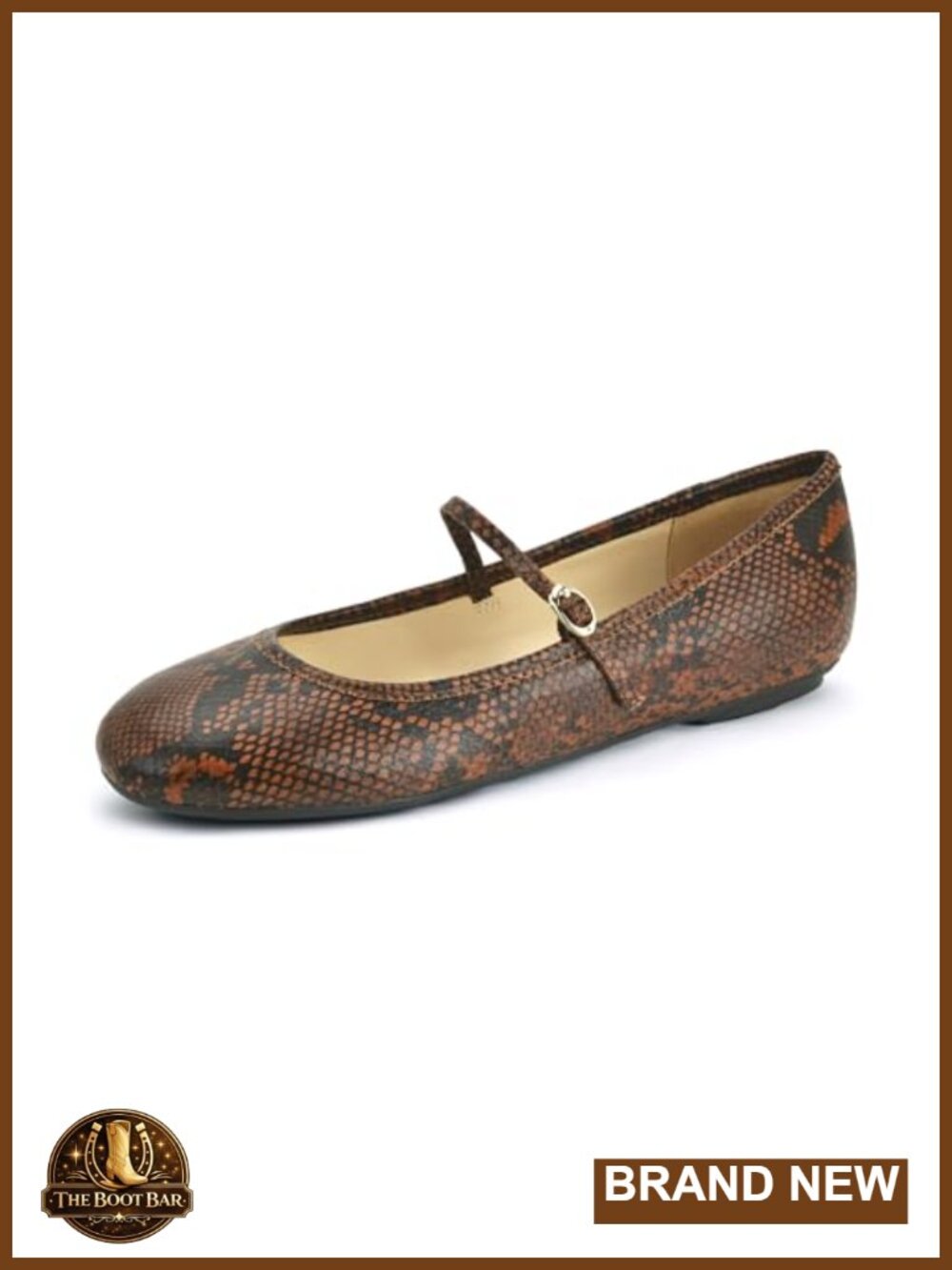 Faux Leather Round Toe Buckle Flats Business Casual Womens Shoes